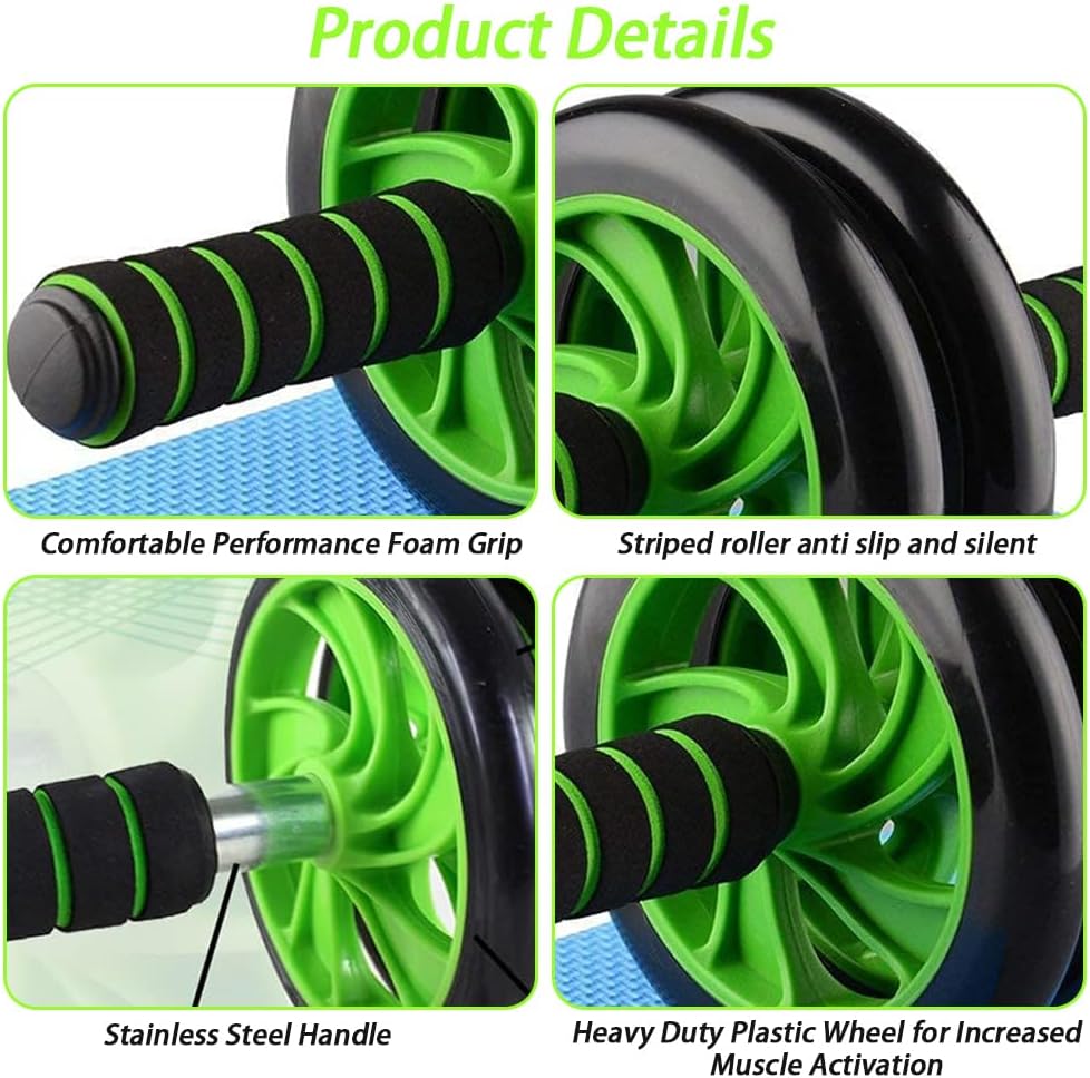 AB Wheel Abs Roller Workout Arm and Waist Fitness Exerciser Wheel - Image 4