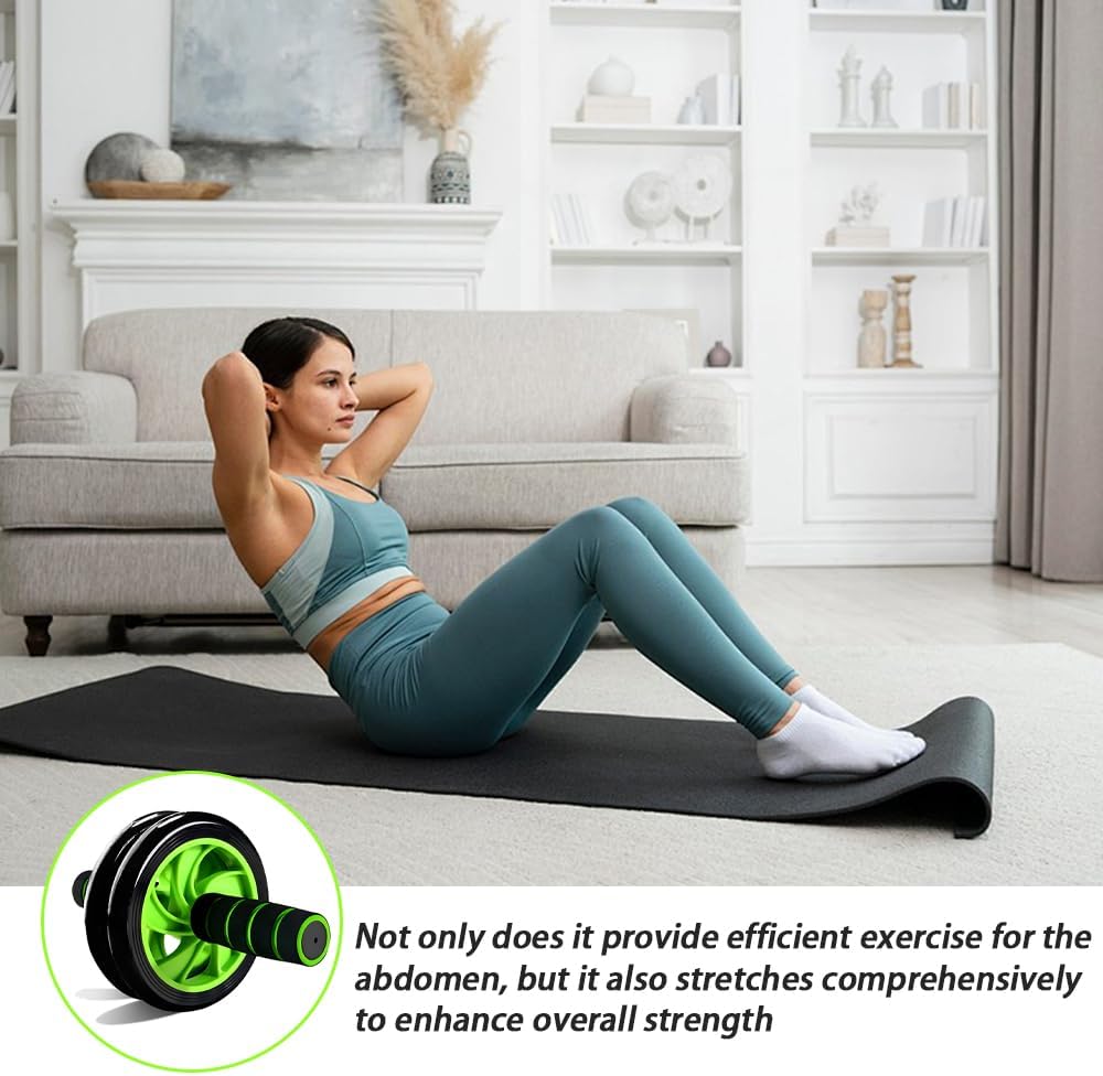 AB Wheel Abs Roller Workout Arm and Waist Fitness Exerciser Wheel - Image 3
