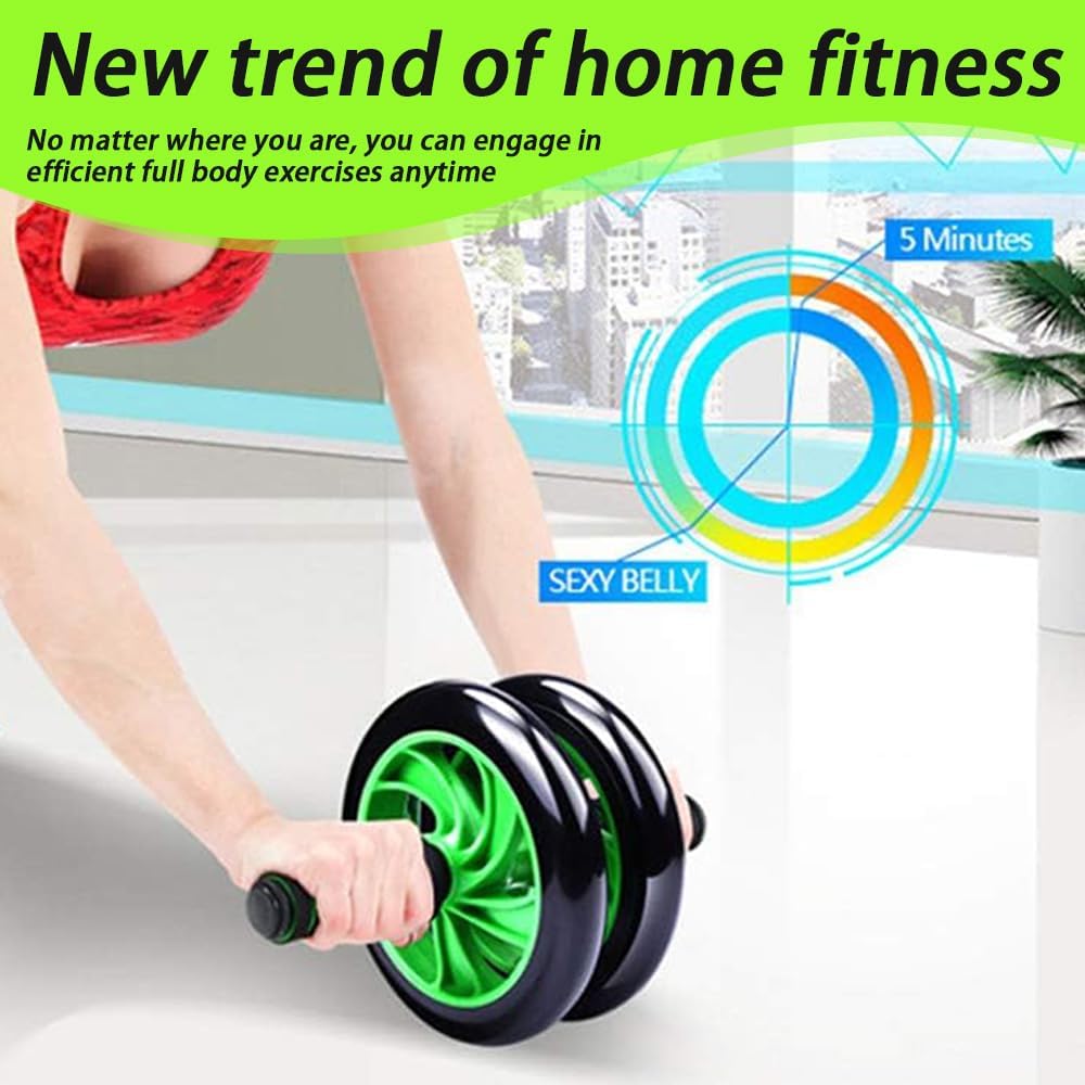 AB Wheel Abs Roller Workout Arm and Waist Fitness Exerciser Wheel - Image 5