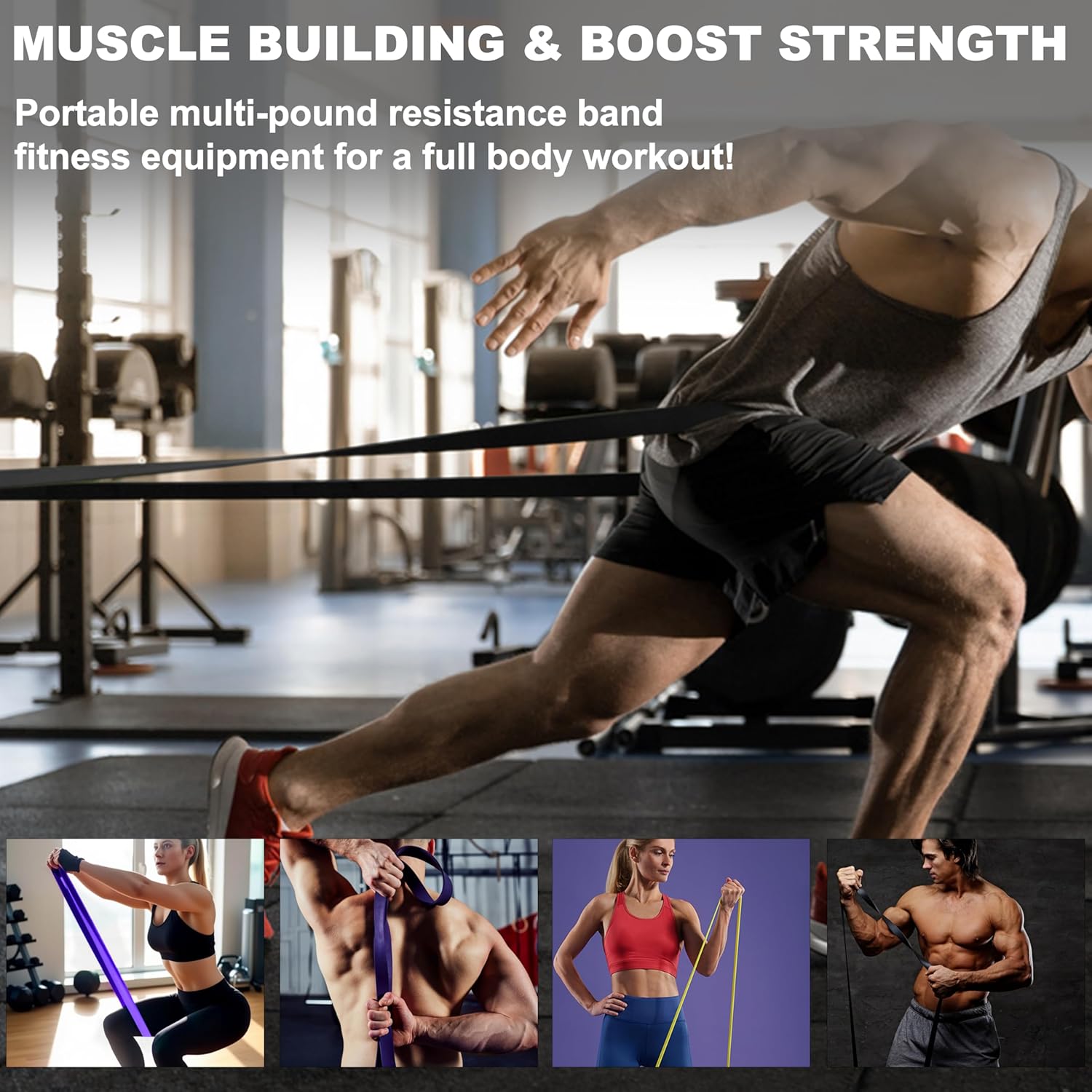 Resistance Bands for Workout - Power Loop Exercise Bands for Workout - Image 4